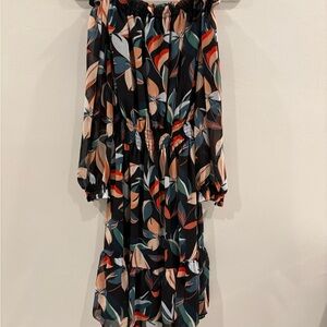 Bar III Multicolor Long Sleeve Dress